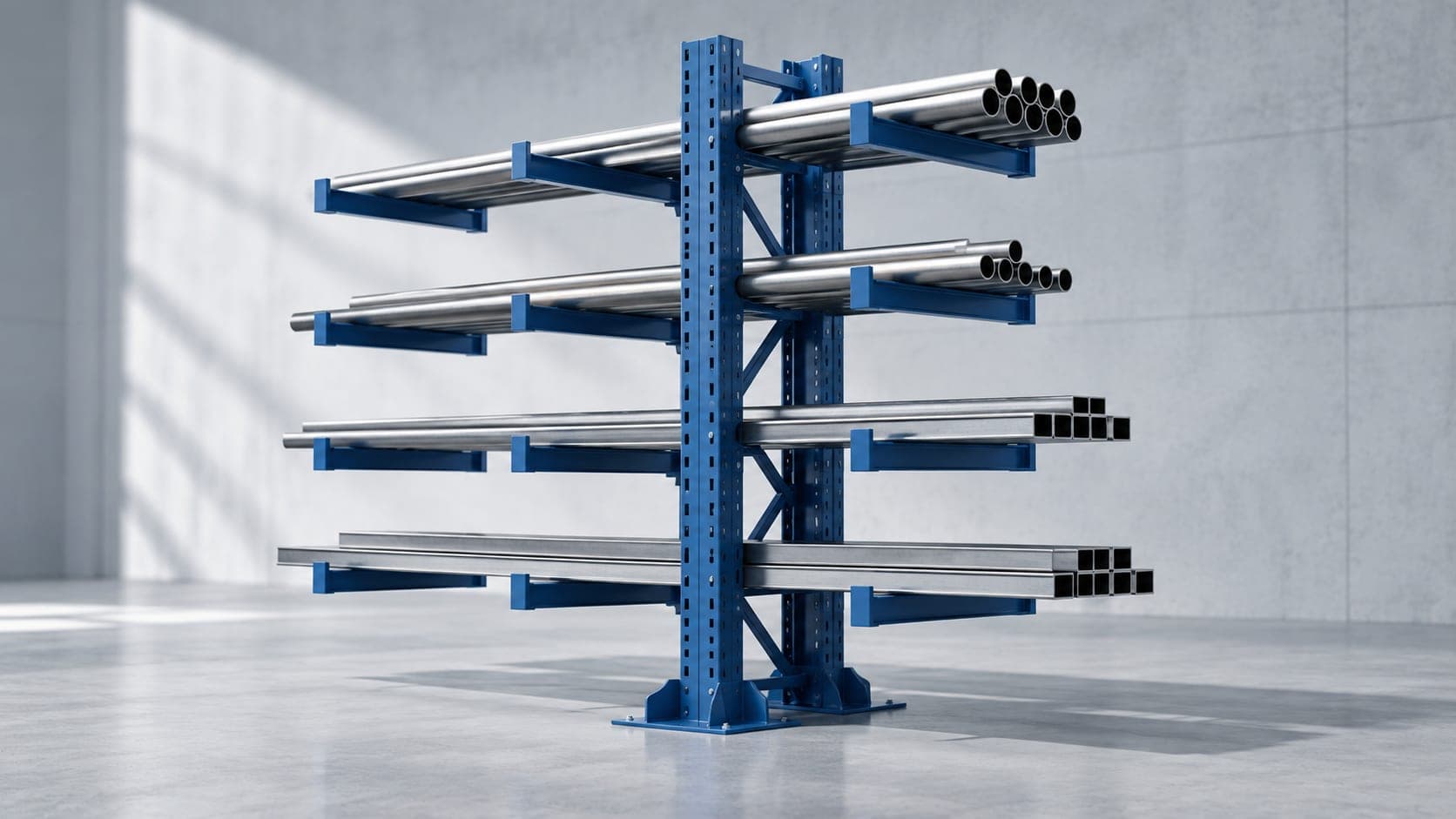 Double-sided cantilever rack
