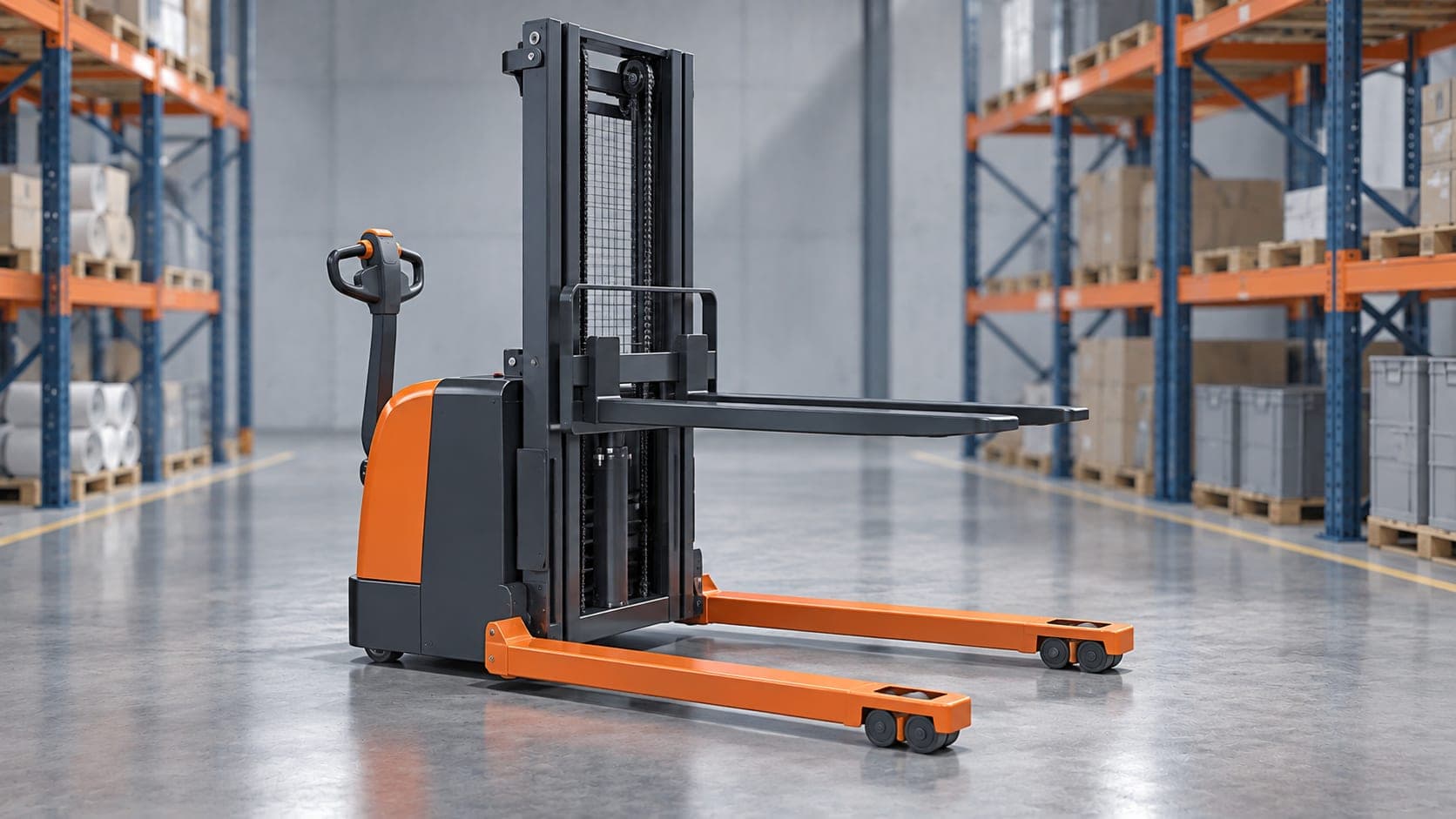 Electric stacker / straddle stacker
