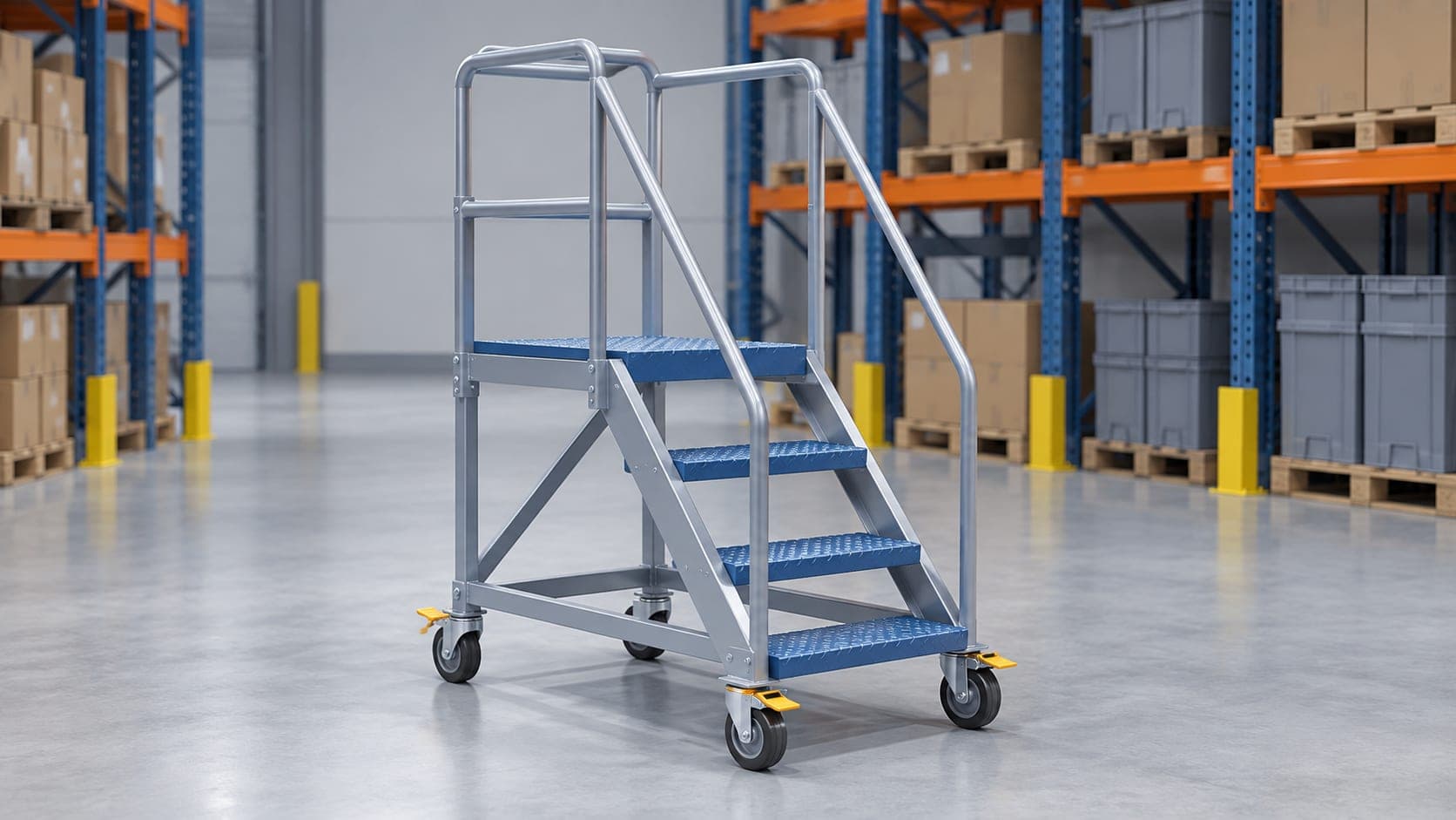 Industrial ladder & mobile step