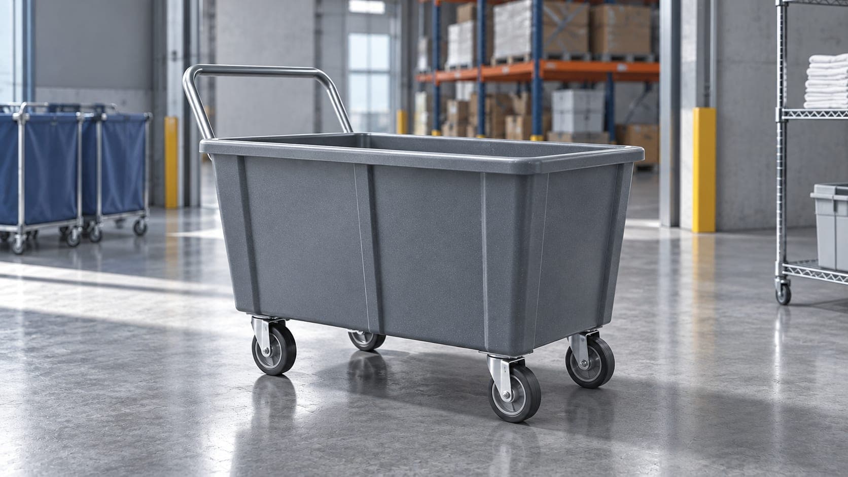 Linen, laundry & waste trolley