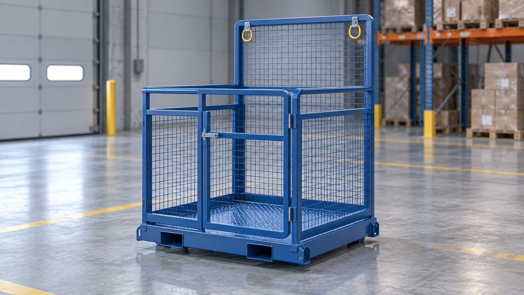Man-up cage / order picking cage