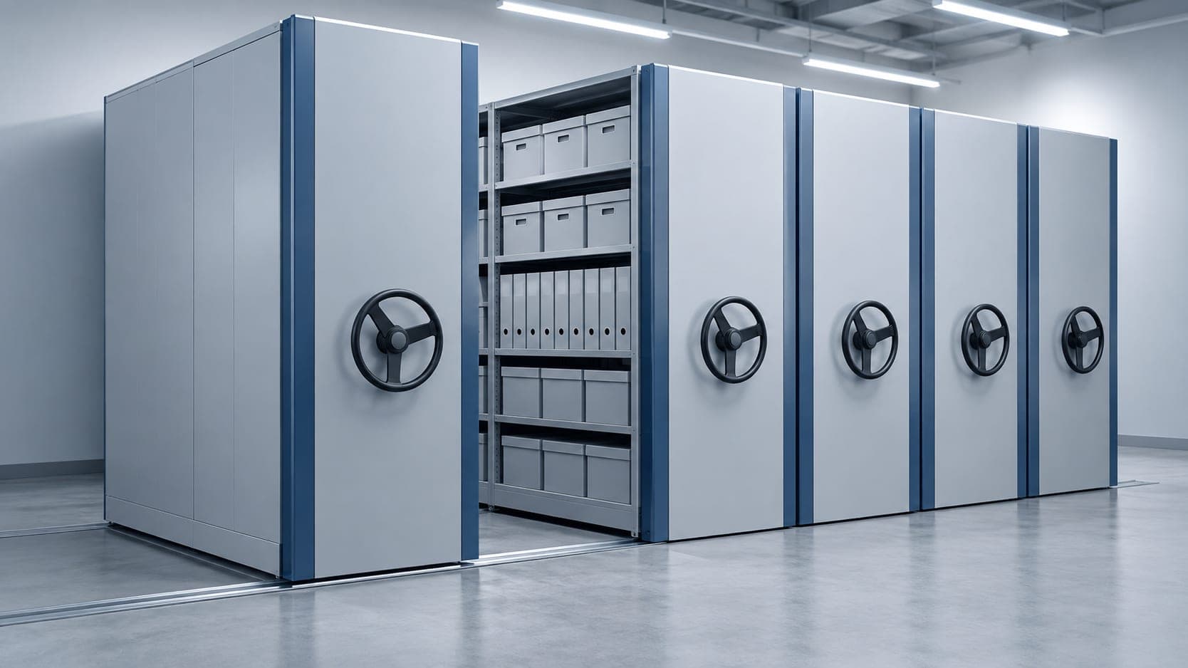 Mobile compactor shelving