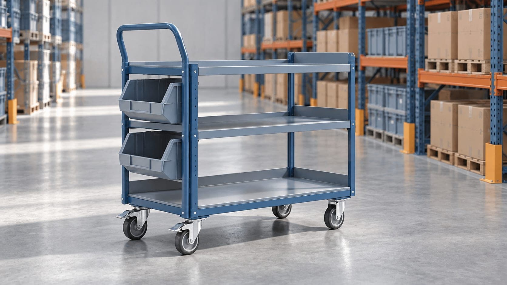 Order picking trolley