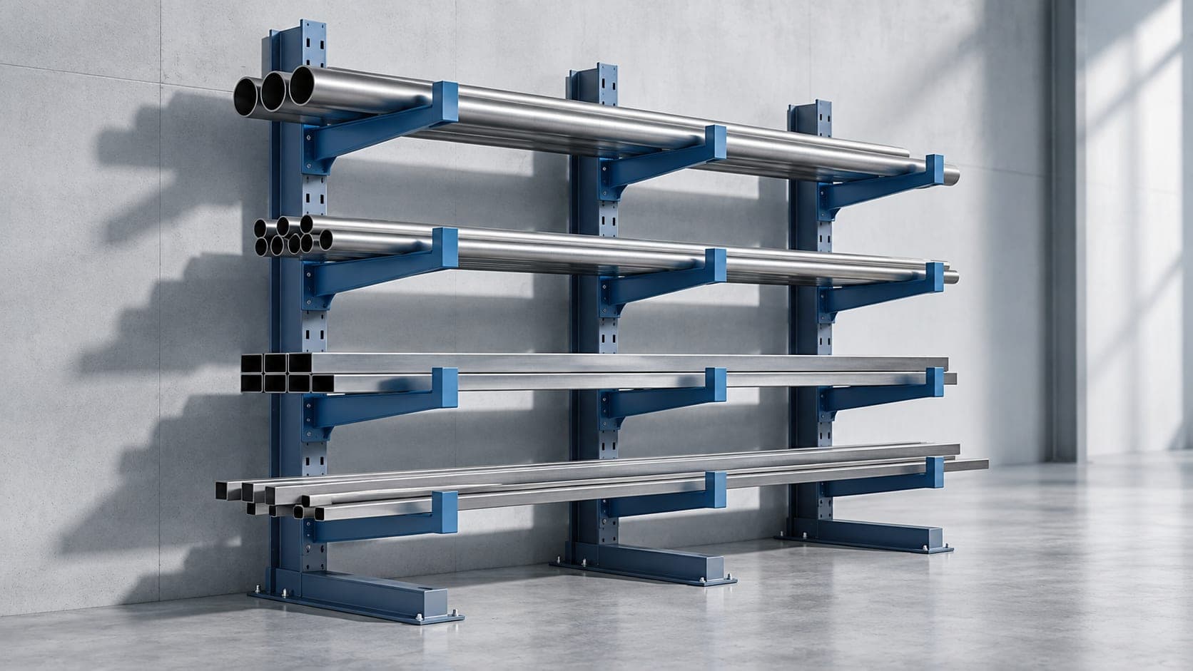Pipe and bar cradle rack