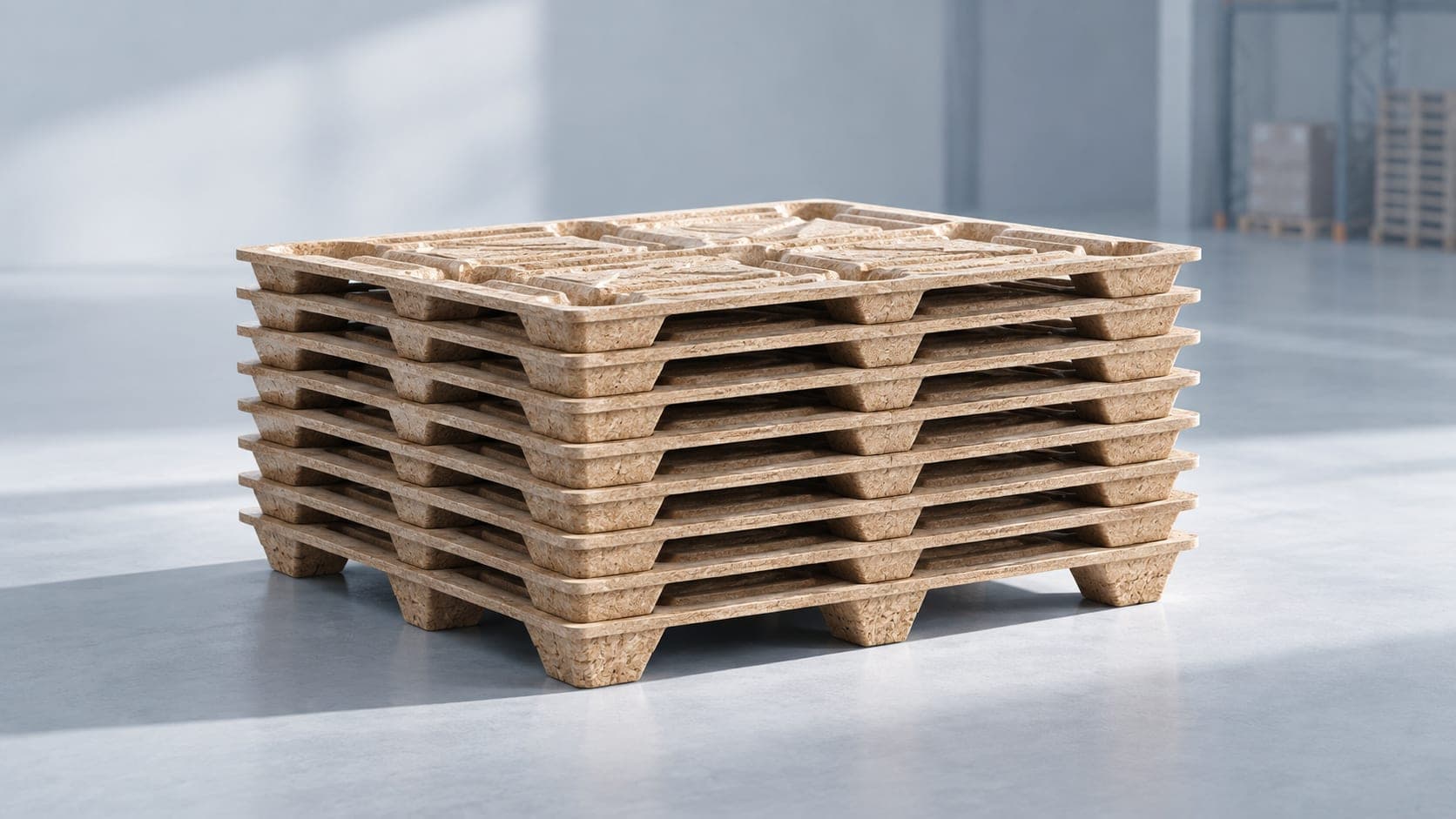 Plywood and press-wood pallet