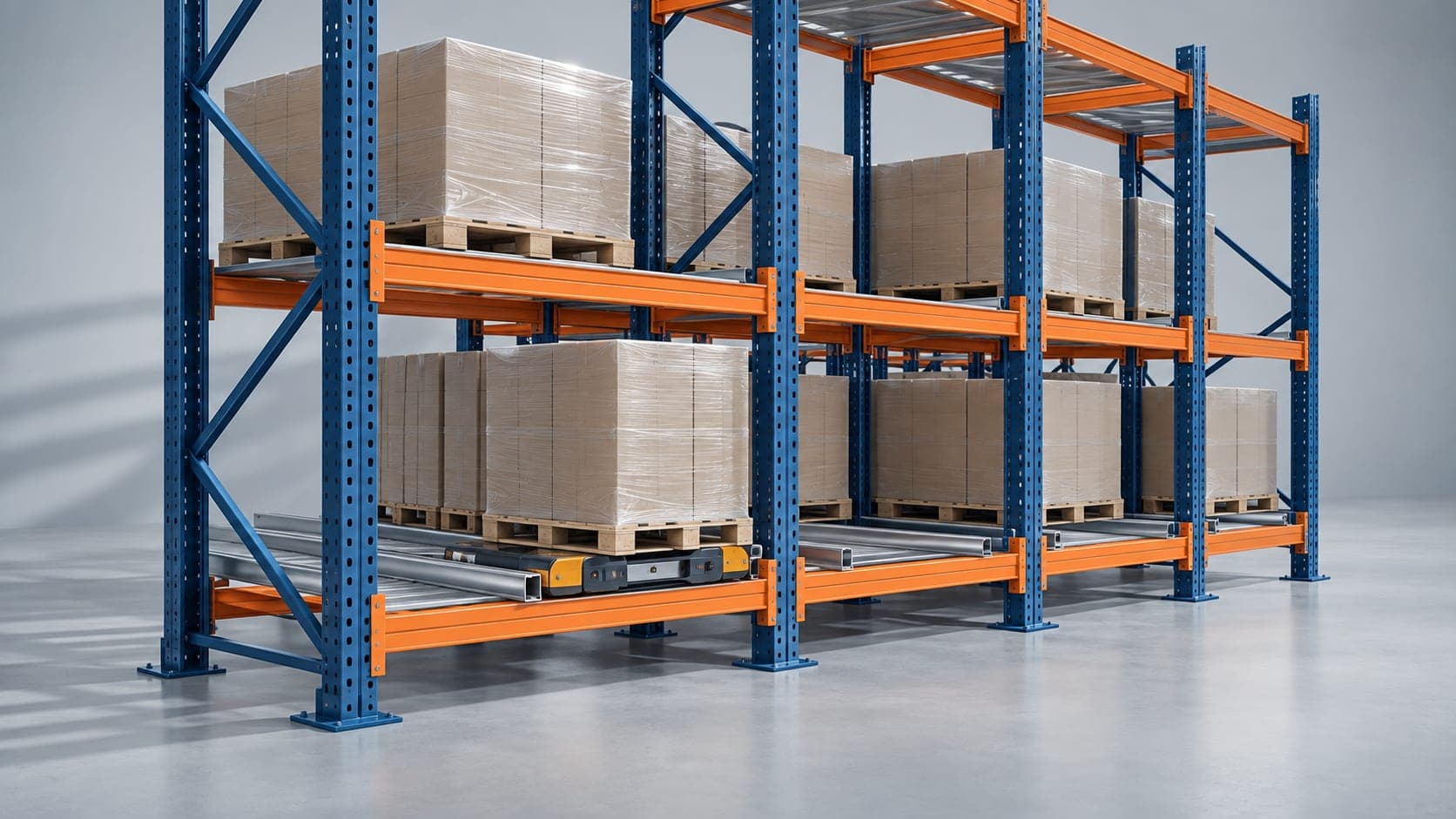 Radio shuttle racking