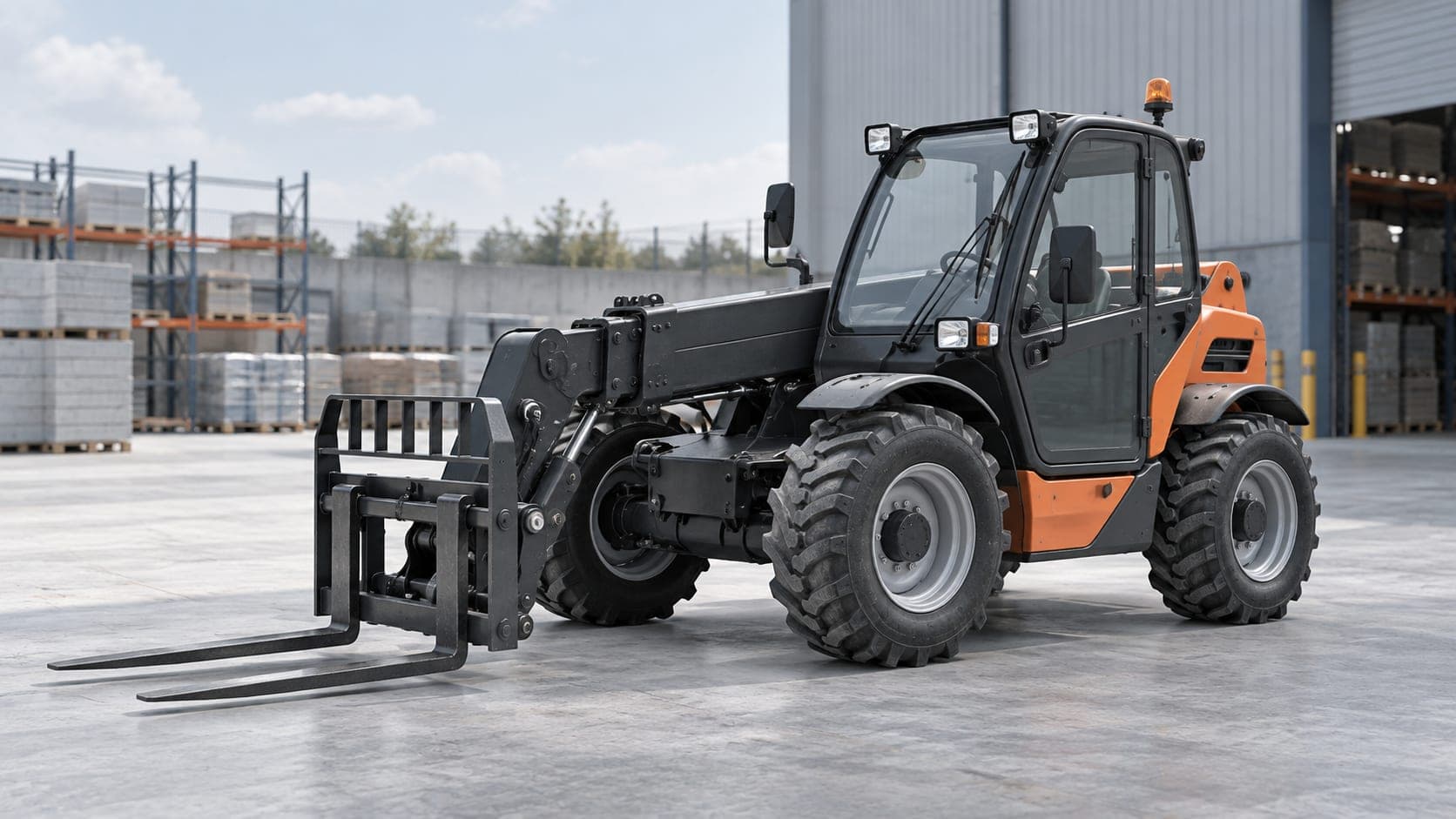 Rough terrain and telescopic handler