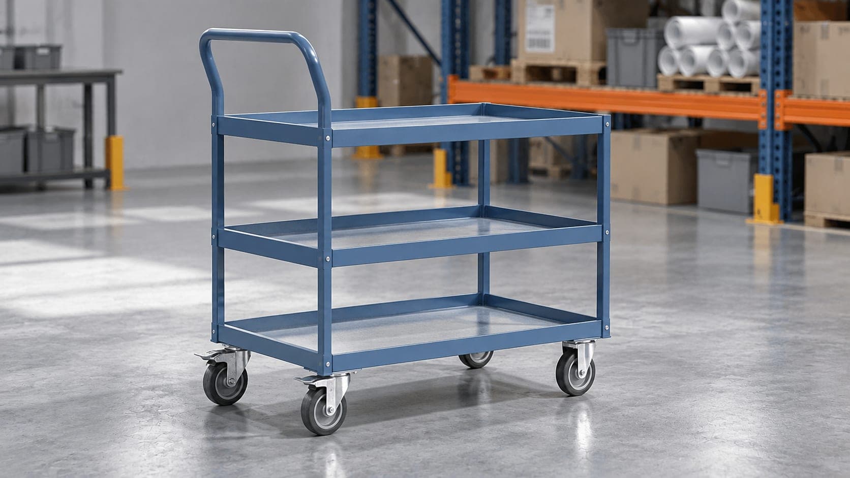 Shelf and tray trolley