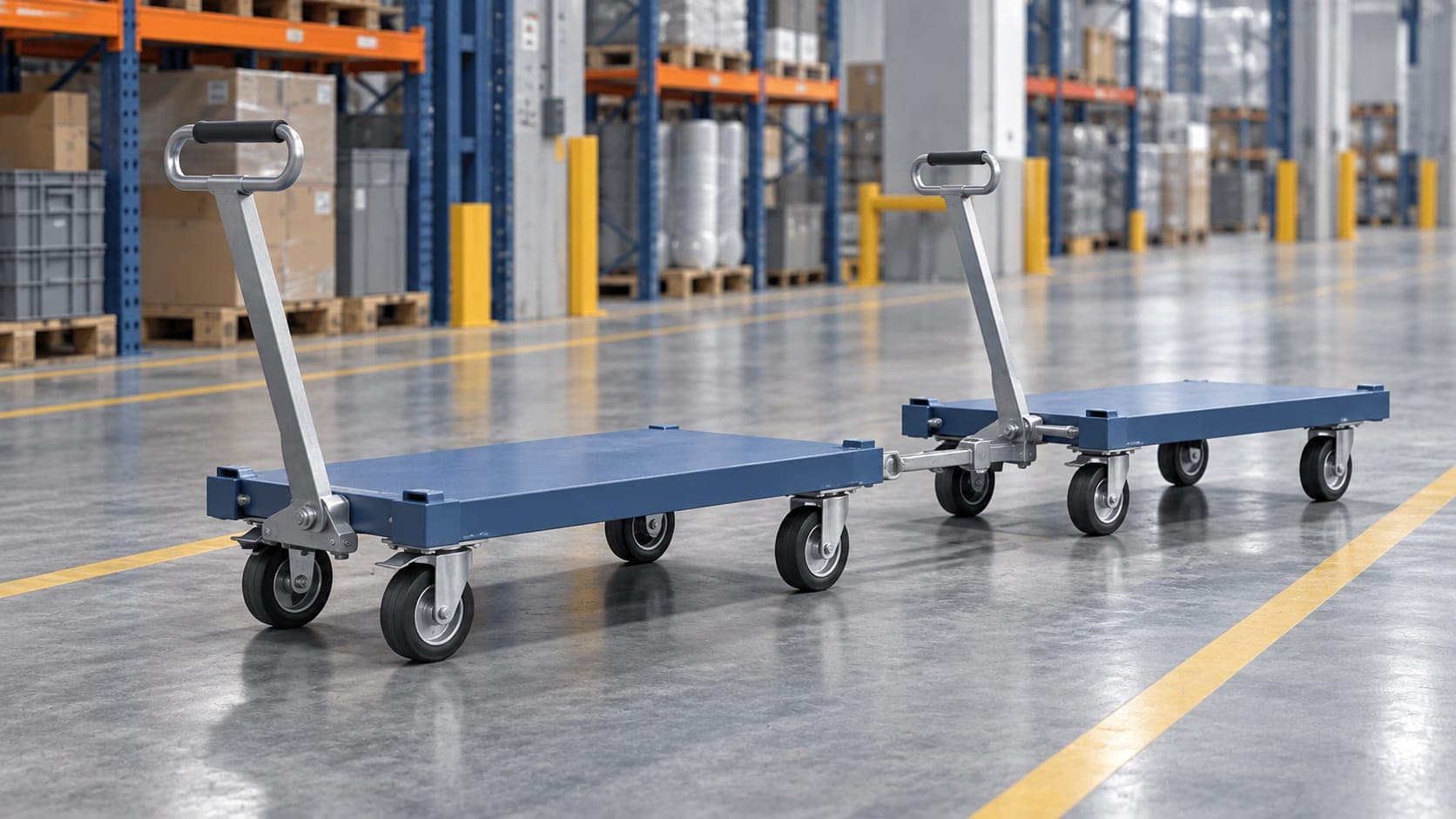 Tugger train trolley
