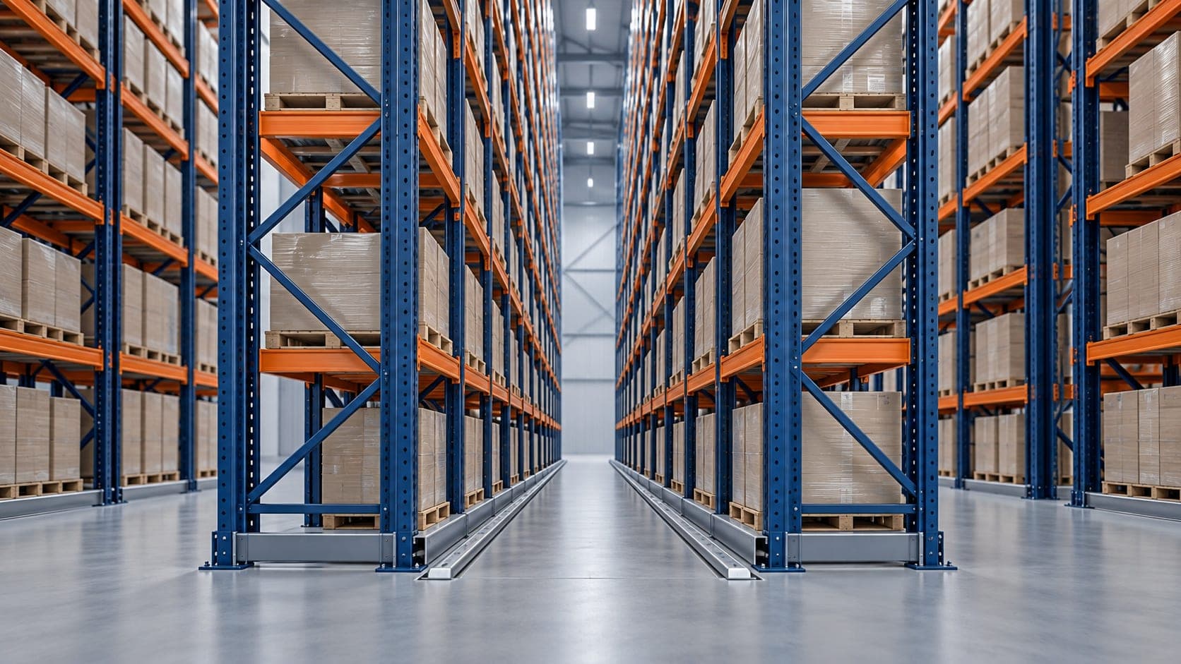Very narrow aisle racking