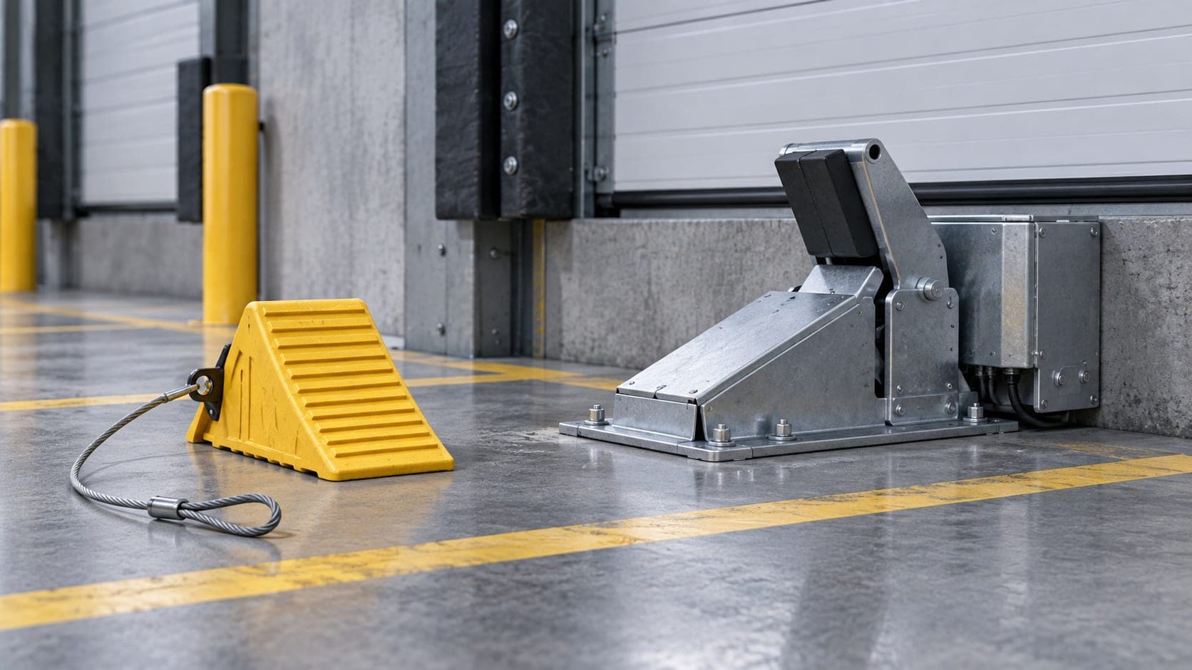 Wheel chock & vehicle restraint